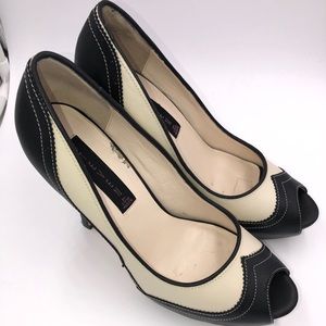 Steven By Steve Madden Leather Peep Toe pl…